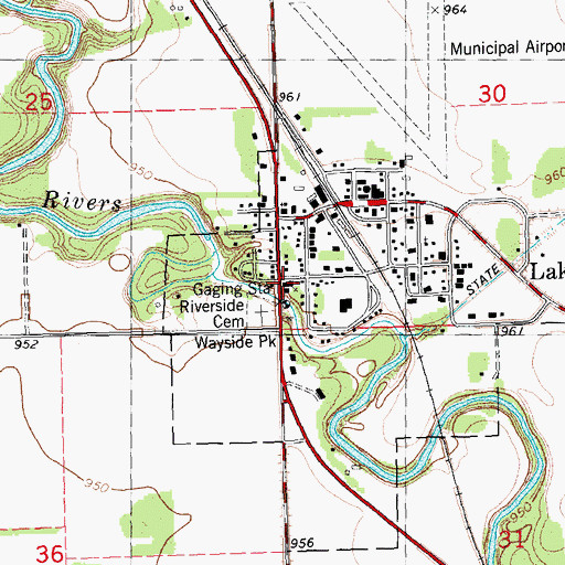 Topographic Map of Zion Lutheran Church, MN