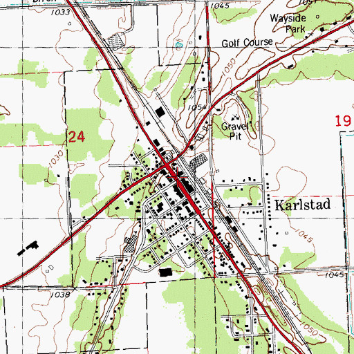 Topographic Map of Resurrection Lutheran Church, MN