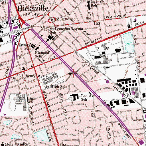 Topographic Map of Saint Stephen's Lutheran Church, NY
