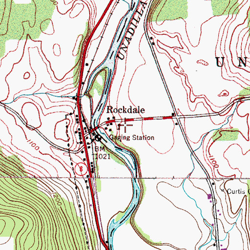 Topographic Map of School Number 2 (historical), NY