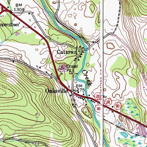 Topographic Map of School Number 4 (historical), NY