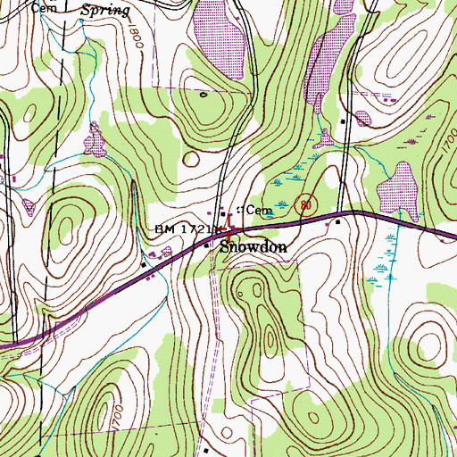Topographic Map of School Number 5 (historical), NY