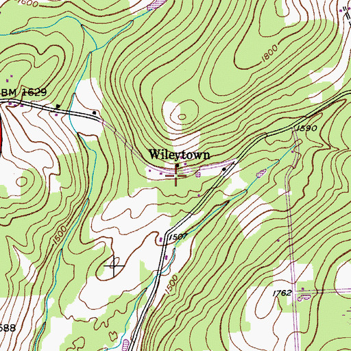 Topographic Map of School Number 13 (historical), NY