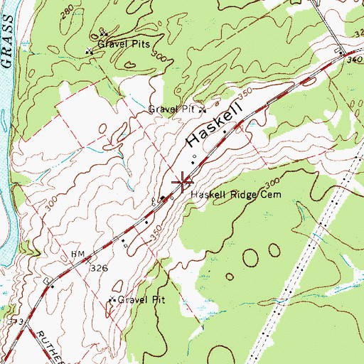 Topographic Map of School Number 1 (historical), NY