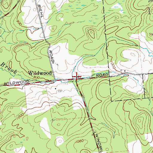 Topographic Map of School Number 4 (historical), NY