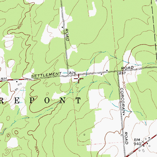Topographic Map of School Number 12 (historical), NY