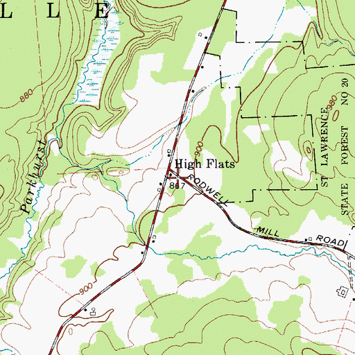 Topographic Map of School Number 14 (historical), NY