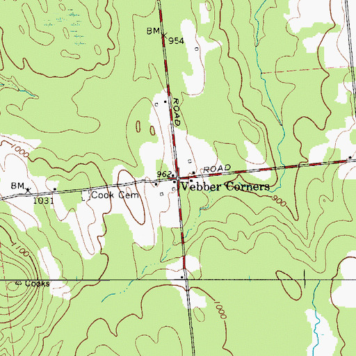 Topographic Map of School Number 15 (historical), NY