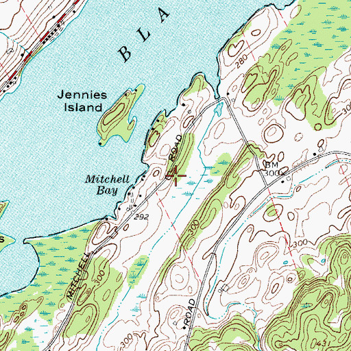 Topographic Map of School Number 9 (historical), NY