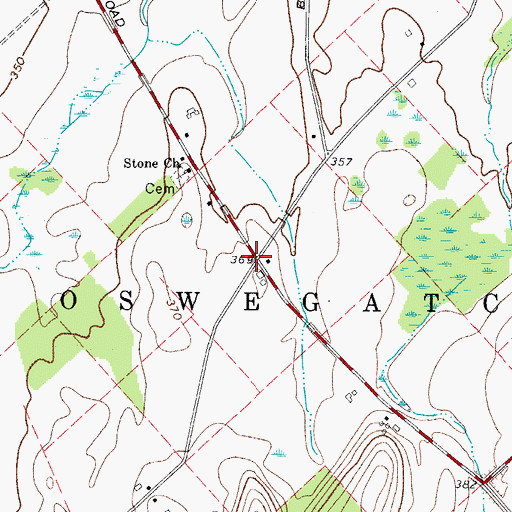 Topographic Map of School Number 9 (historical), NY