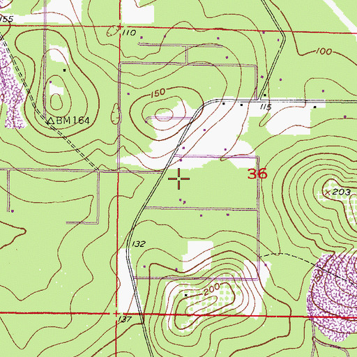 Topographic Map of Community Baptist Church Cemetery, FL