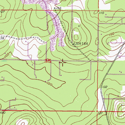 Topographic Map of Hernando County Fire Rescue Station 13, FL