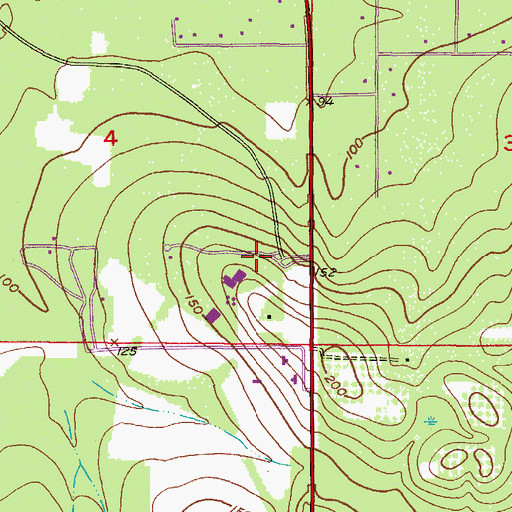 Topographic Map of Pasco-Hernando Community College - North Campus, FL