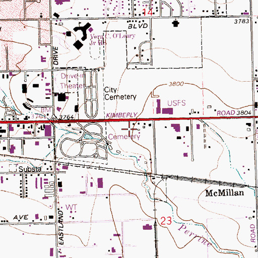 Topographic Map of Bureau of Land Management Jarbidge Field Office, ID