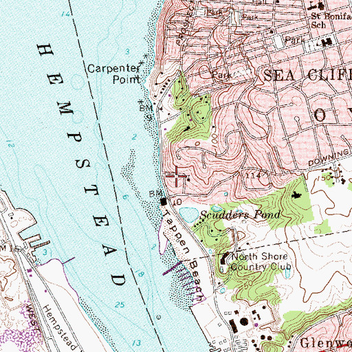 Topographic Map of Church of Our Lady of Kazan, NY