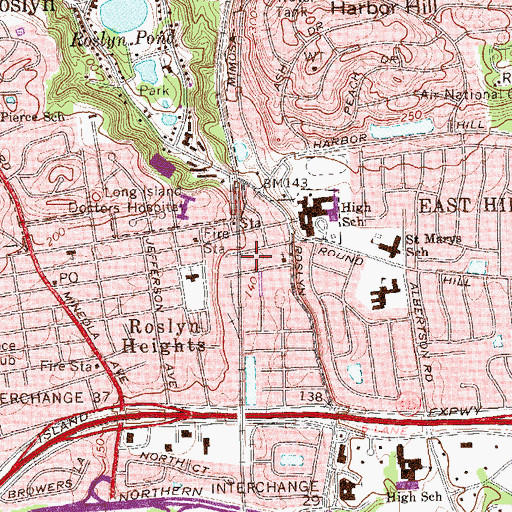 Topographic Map of Friendship Baptist Church, NY