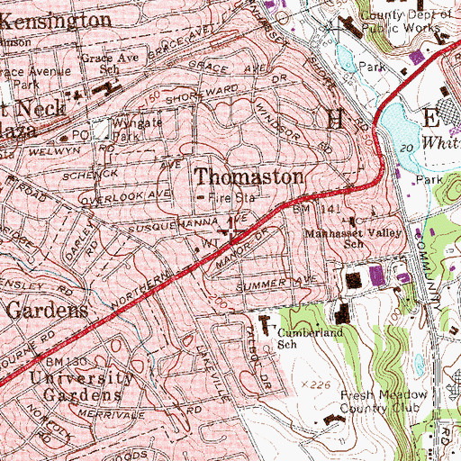 Topographic Map of Korean United Methodist Church, NY
