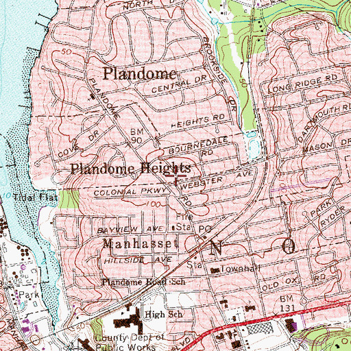 Topographic Map of Shelter Rock Church, NY