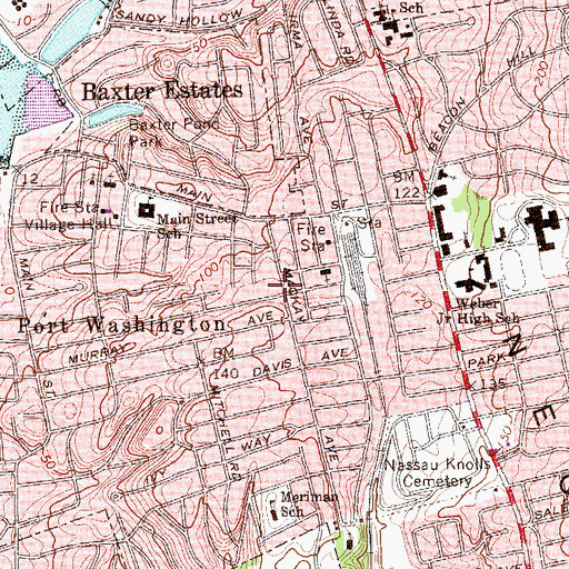 Topographic Map of Mount Olive African Methodist Episcopal Church, NY
