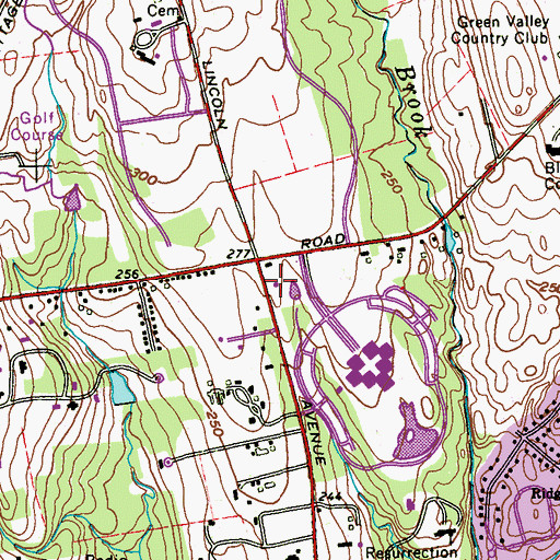 Topographic Map of Westchester Green House (historical), NY