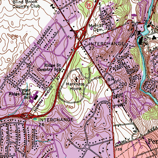 Topographic Map of Presbyterian Hospital Farm (historical), NY