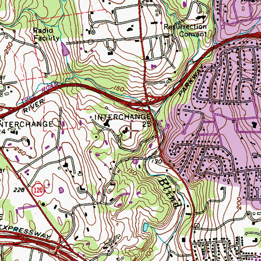 Topographic Map of Sky Meadow Farm (historical), NY