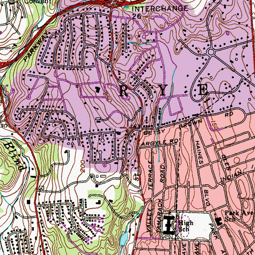 Topographic Map of Elm Hill Farm (historical), NY
