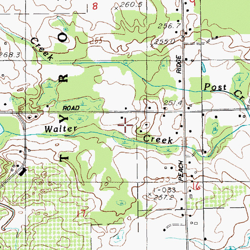 Topographic Map of Moore County Park, MI