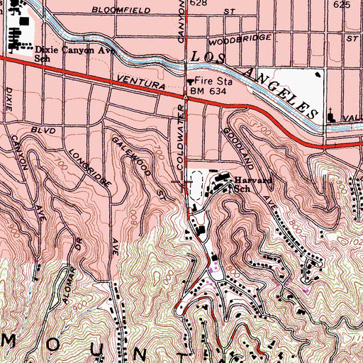 Topographic Map of Ted Slavin Field, CA
