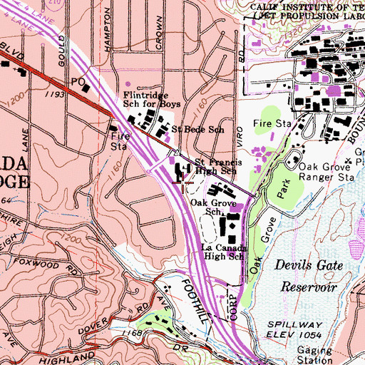 Topographic Map of Friedman Field, CA