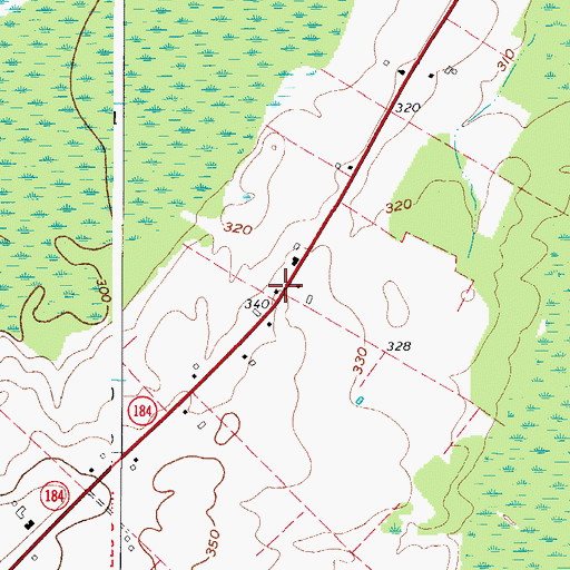 Topographic Map of Fish Creek School (historical), NY