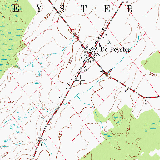 Topographic Map of School Number 1 (historical), NY