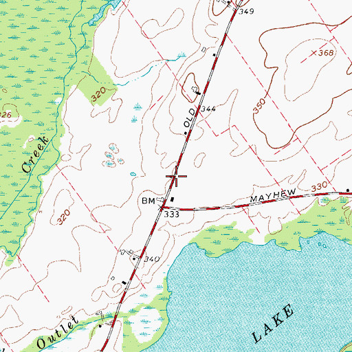 Topographic Map of School Number 2 (historical), NY