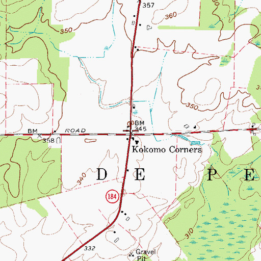 Topographic Map of School Number 4 (historical), NY