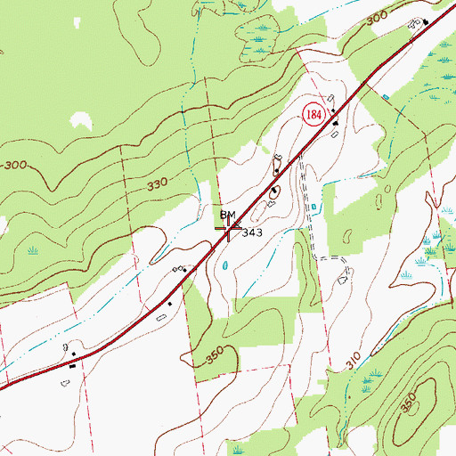 Topographic Map of School Number 5 (historical), NY