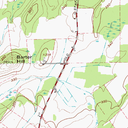 Topographic Map of School Number 9 (historical), NY