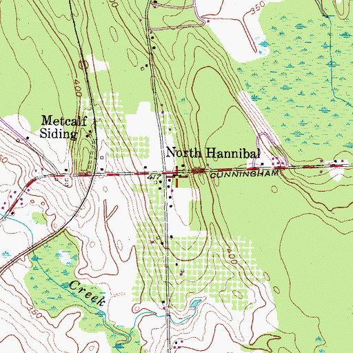 Topographic Map of School Number 3 (historical), NY