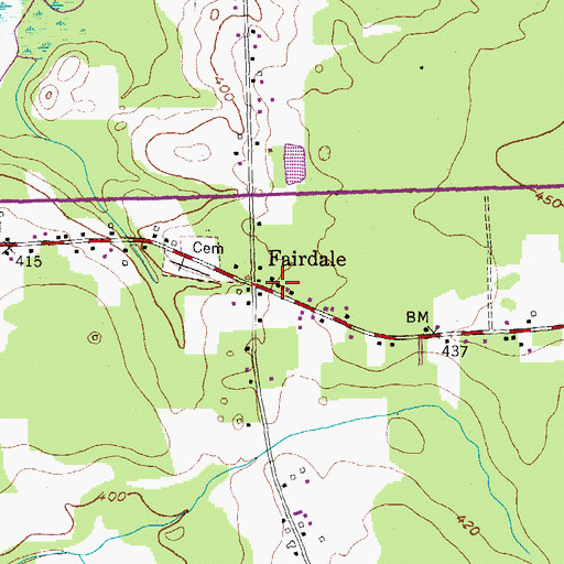Topographic Map of School Number 5 (historical), NY