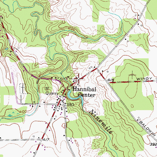 Topographic Map of School Number 7 (historical), NY