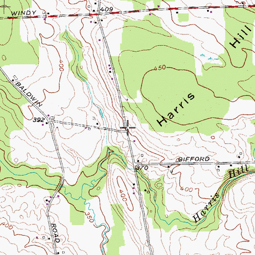 Topographic Map of School Number 13 (historical), NY