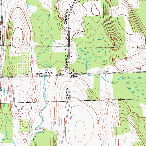 Topographic Map of School Number 14 (historical), NY