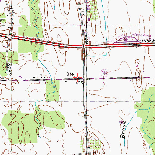 Topographic Map of School Number 5 (historical), NY