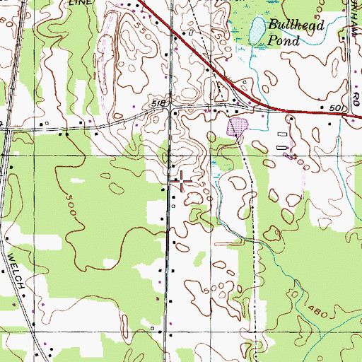 Topographic Map of School Number 7 (historical), NY