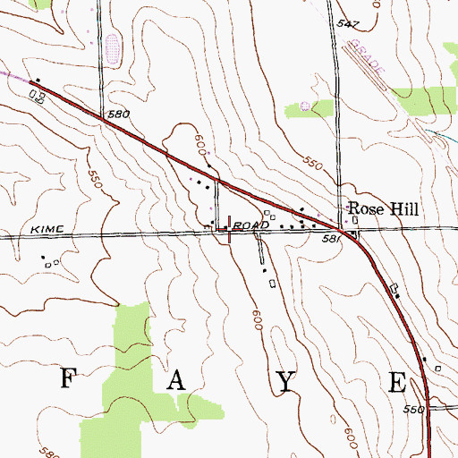 Topographic Map of School Number 3 (historical), NY