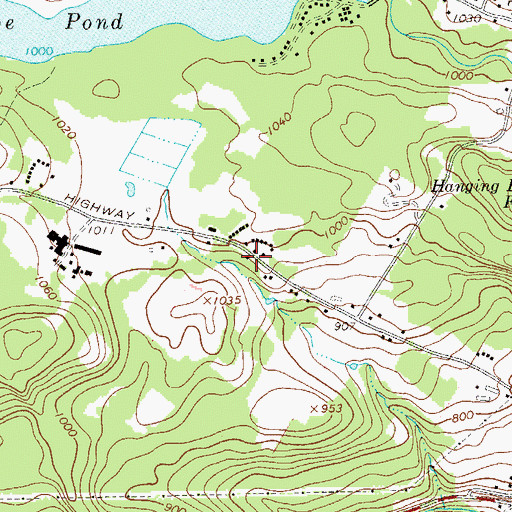 Topographic Map of Lower Briggs School (historical), NY