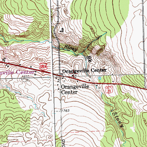 Topographic Map of School Number 4 (historical), NY