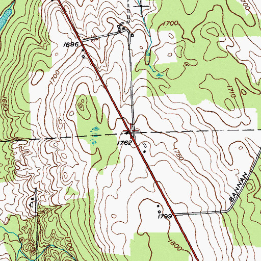 Topographic Map of School Number 7 (historical), NY