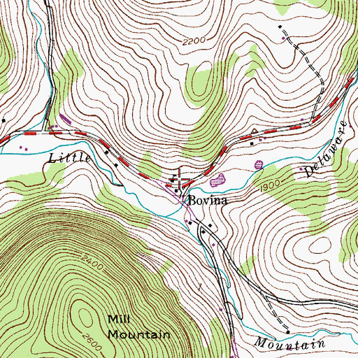 Topographic Map of School Number 3 (historical), NY