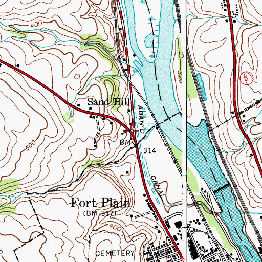Topographic Map of School Number 3 (historical), NY