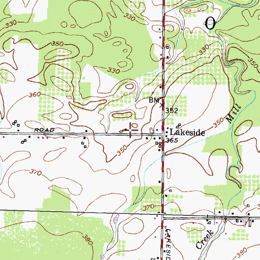 Topographic Map of School Number 1 (historical), NY